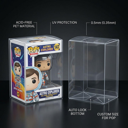 Funko Pop Protectors Clear Sleeve 4" Figures 5 Pack