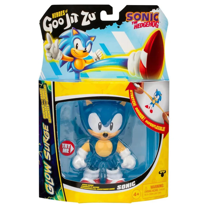 Heroes of Goo Jit Zu Sonic the Hedgehog GLOW EMERALD Sensory Toys to Collect!