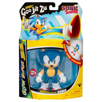 Heroes of Goo Jit Zu Sonic the Hedgehog GLOW EMERALD Sensory Toys to Collect!