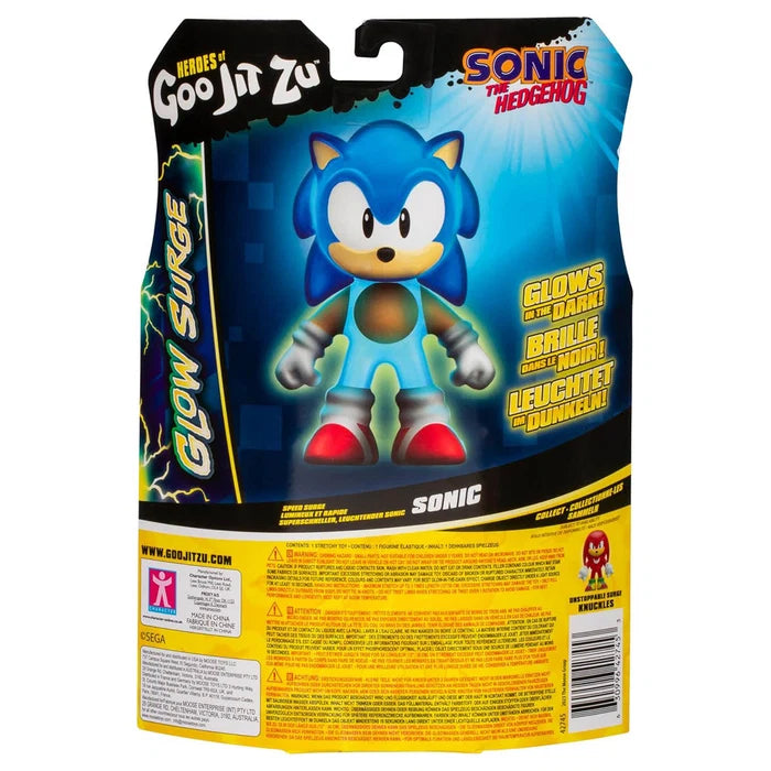Heroes of Goo Jit Zu Sonic the Hedgehog GLOW EMERALD Sensory Toys to Collect!