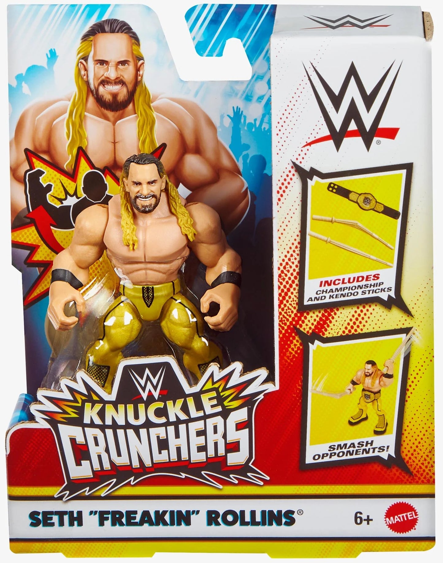 WWE Knuckle Crunchers Action Figures with Accessories