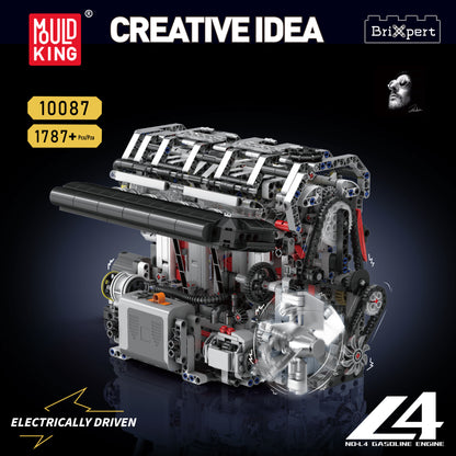 Mould King Technology Motorized Engine Building Block Model Sets