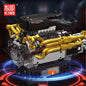 Mould King Technology Motorized Engine Building Block Model Sets