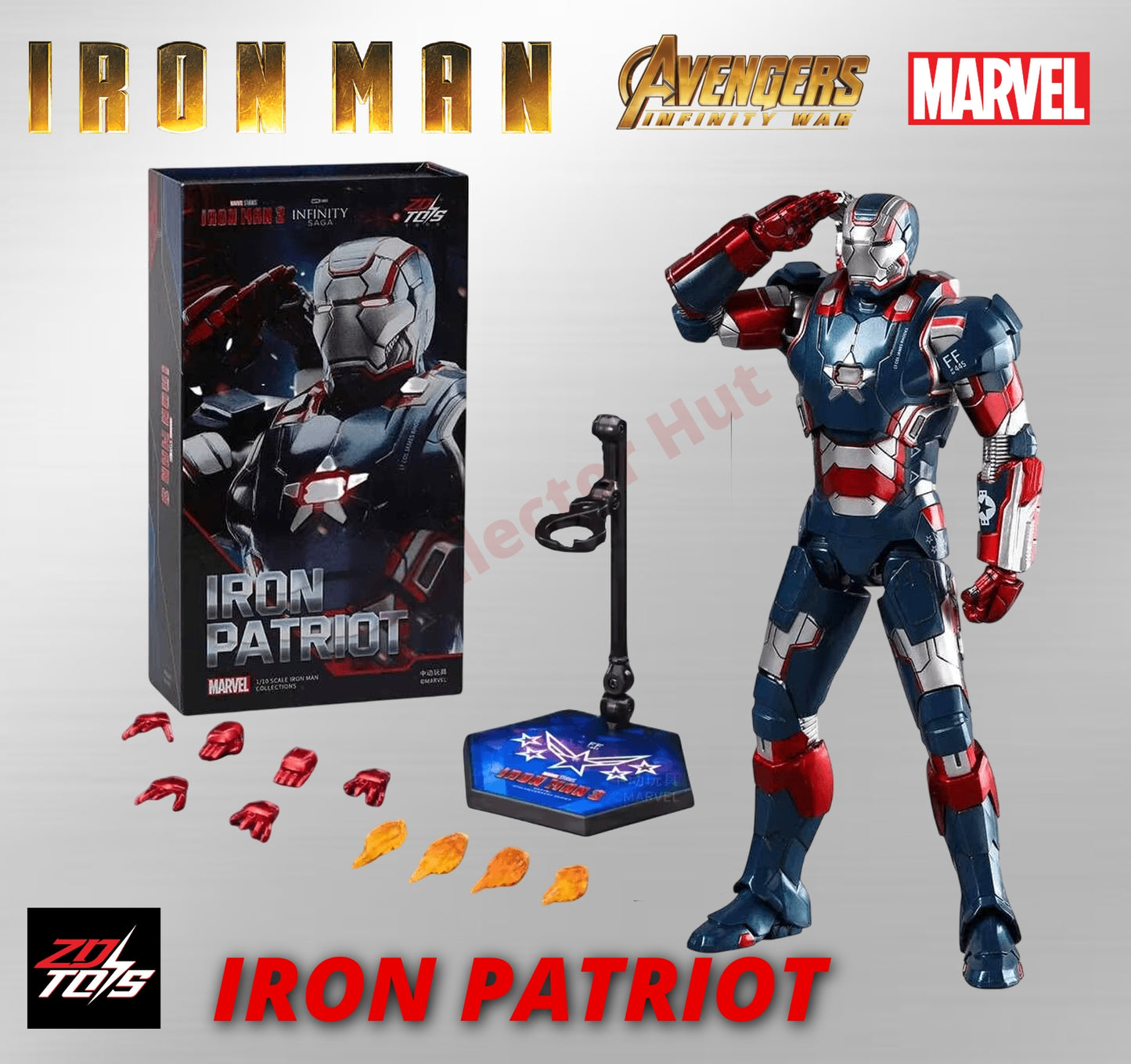 Iron Man Action Figures 1:10 Scale ZD Toys Wave 2 Marvel Avengers Infinity Saga