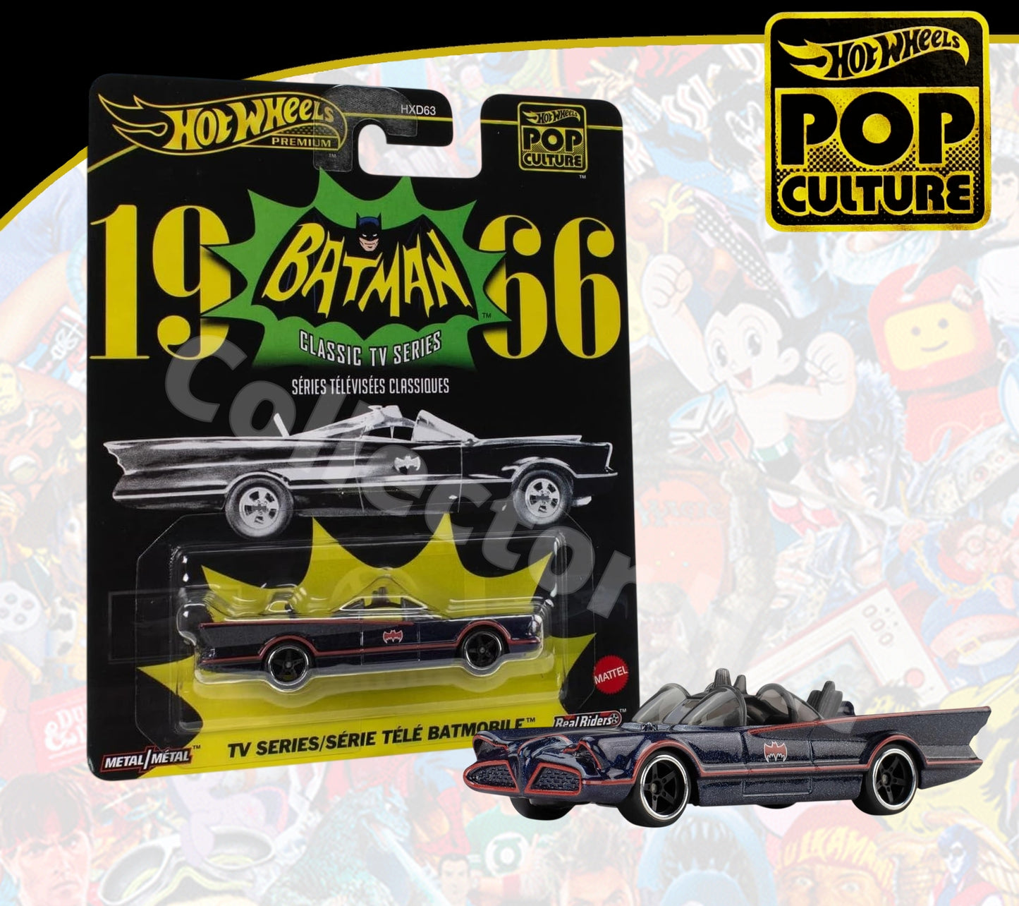 Hot Wheels Premium Pop Culture Themed Vehicles HXD63 Real Riders
