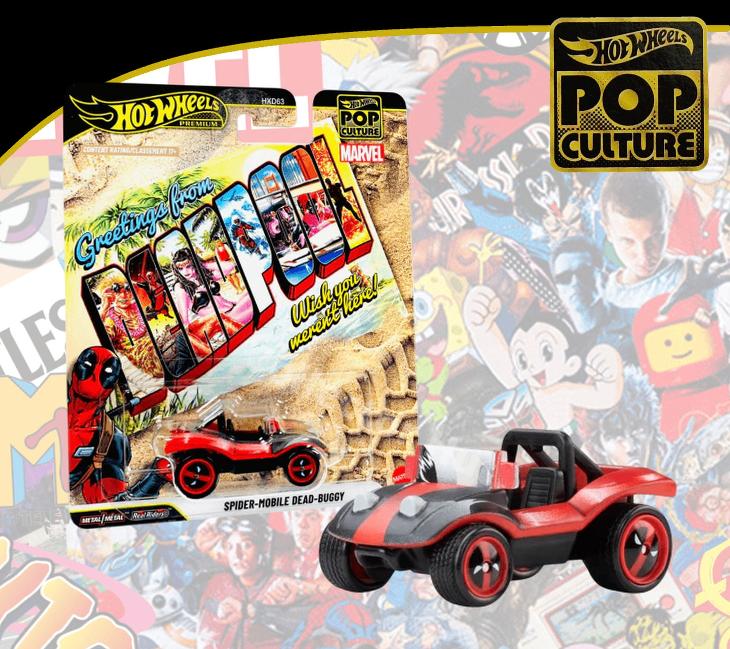 Hot Wheels Premium Pop Culture Themed Vehicles HXD63 Real Riders