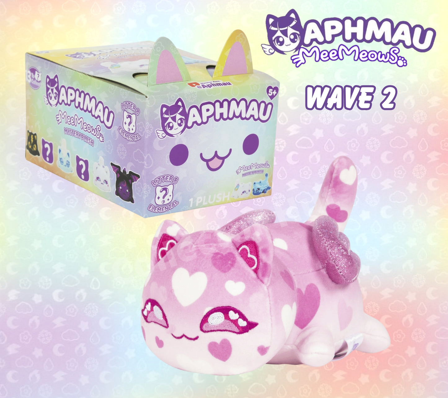 Aphmau MeeMeows Mystery 6" Plush Litter 8 ELEMENTAL IDENTIFIED You Choose