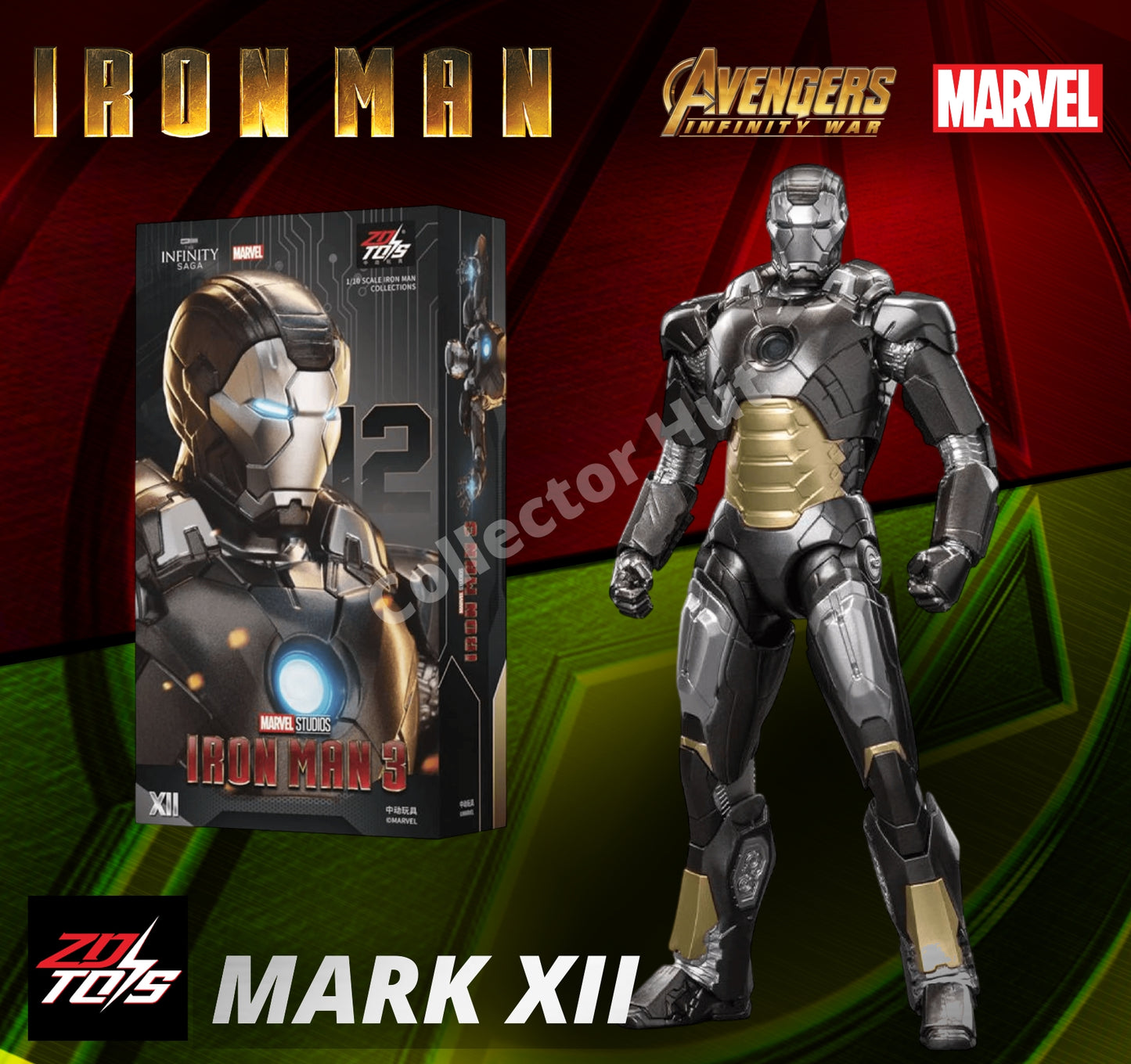 Iron Man Action Figures 1:10 Scale ZD Toys Wave 2 Marvel Avengers Infinity Saga