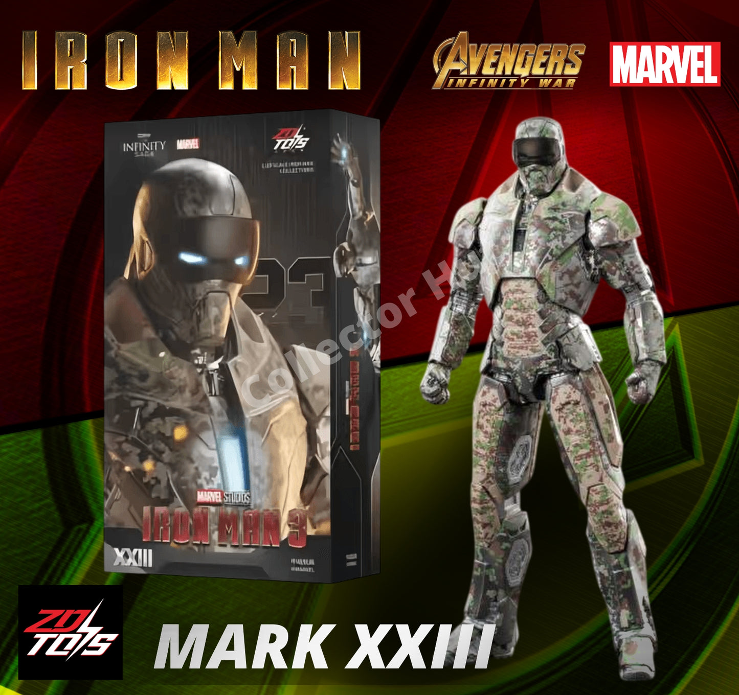 Iron Man Action Figures 1:10 Scale ZD Toys Wave 2 Marvel Avengers Infinity Saga