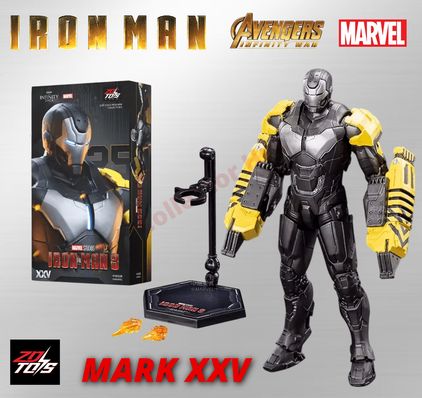 Iron Man Action Figures 1:10 Scale ZD Toys Wave 2 Marvel Avengers Infinity Saga