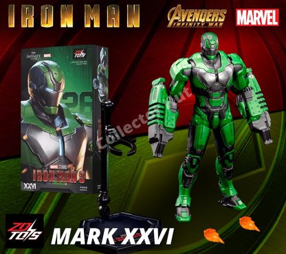 Iron Man Action Figures 1:10 Scale ZD Toys Wave 2 Marvel Avengers Infinity Saga