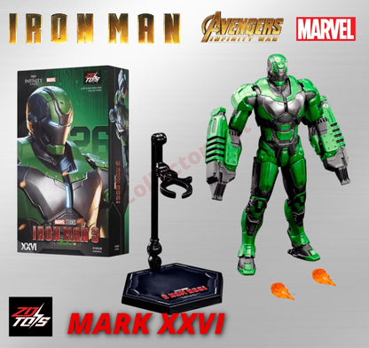 Iron Man Action Figures 1:10 Scale ZD Toys Wave 2 Marvel Avengers Infinity Saga