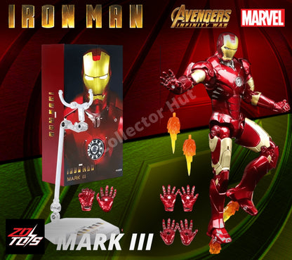 Iron Man Action Figures 1:10 Scale ZD Toys Wave 2 Marvel Avengers Infinity Saga