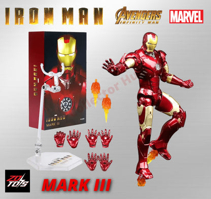 Iron Man Action Figures 1:10 Scale ZD Toys Wave 2 Marvel Avengers Infinity Saga