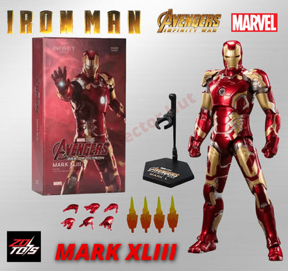 Iron Man Action Figures 1:10 Scale ZD Toys Wave 2 Marvel Avengers Infinity Saga