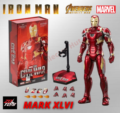 Iron Man Action Figures 1:10 Scale ZD Toys Wave 2 Marvel Avengers Infinity Saga