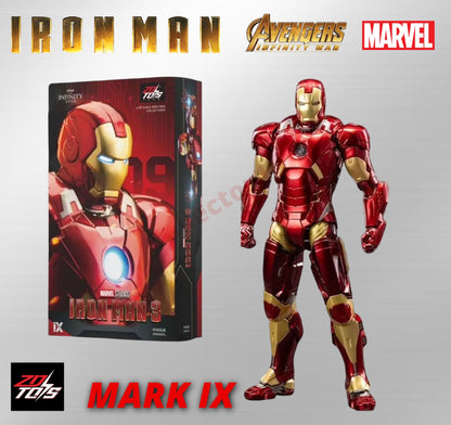 Iron Man Action Figures 1:10 Scale ZD Toys Wave 2 Marvel Avengers Infinity Saga