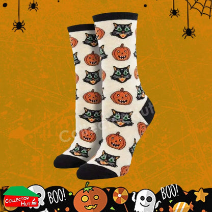 Happy Crew Socks Novelty HALLOWEEN Cotton Blend Anti-Odor Unisex CUSTOM Gift Set
