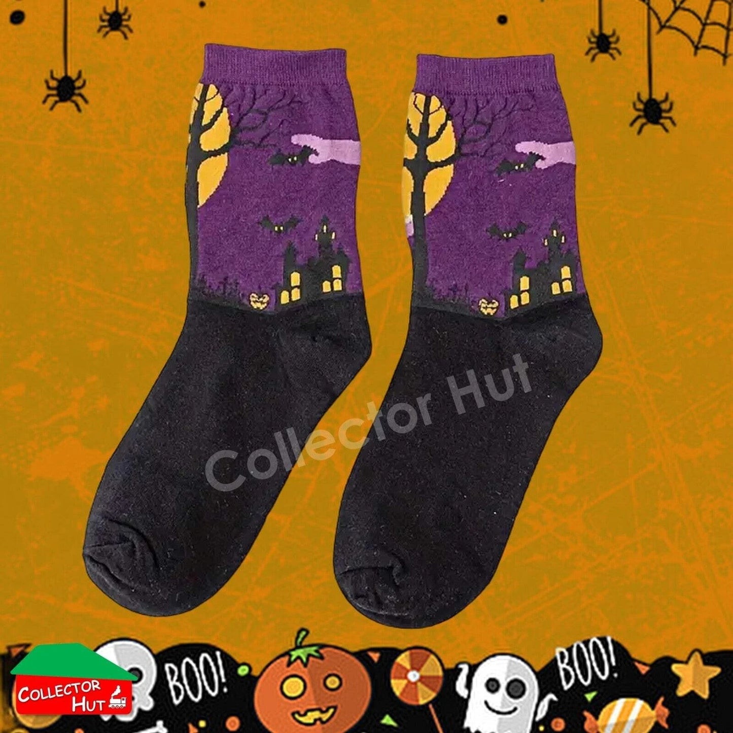 Happy Crew Socks Novelty HALLOWEEN Cotton Blend Anti-Odor Unisex CUSTOM Gift Set
