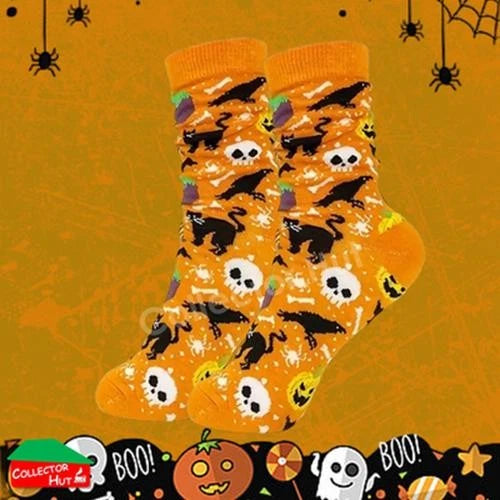 Happy Crew Socks Novelty HALLOWEEN Cotton Blend Anti-Odor Unisex CUSTOM Gift Set