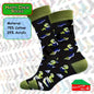 Happy Crew Socks Novelty Breathable Anti-Odour Men's Unisex UK 9-11 EU 43-46