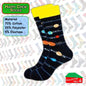 Happy Crew Socks Novelty Breathable Anti-Odour Men's Unisex UK 9-11 EU 43-46