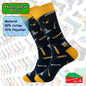 Happy Crew Socks Novelty Breathable Anti-Odour Men's Unisex UK 9-11 EU 43-46