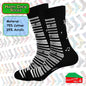Happy Crew Socks Novelty Breathable Anti-Odour Men's Unisex UK 9-11 EU 43-46