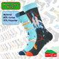 Happy Crew Socks Novelty Breathable Anti-Odour Men's Unisex UK 9-11 EU 43-46