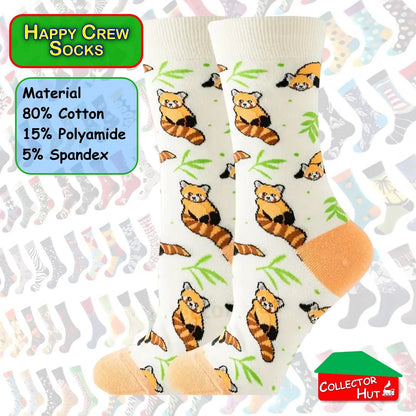 Happy Crew Socks Novelty Breathable Anti-Odour Men's Unisex UK 6-8.5 EU 39-42