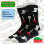 Happy Crew Socks Novelty Breathable Anti-Odour Men's Unisex UK 9-11 EU 43-46