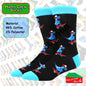 Happy Crew Socks Novelty Breathable Anti-Odour Men's Unisex UK 9-11 EU 43-46