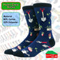 Happy Crew Socks Novelty Breathable Anti-Odour Men's Unisex UK 9-11 EU 43-46