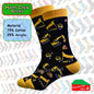 Happy Crew Socks Novelty Breathable Anti-Odour Men's Unisex UK 9-11 EU 43-46