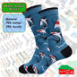Happy Crew Socks Novelty Breathable Anti-Odour Men's Unisex UK 9-11 EU 43-46