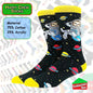 Happy Crew Socks Novelty Breathable Anti-Odour Men's Unisex UK 9-11 EU 43-46
