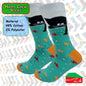 Happy Crew Socks Novelty Breathable Anti-Odour Men's Unisex UK 6-8.5 EU 39-42