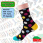Happy Crew Socks Novelty Breathable Anti-Odour Men's Unisex UK 6-8.5 EU 39-42