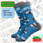 Happy Crew Socks Novelty Breathable Anti-Odour Men's Unisex UK 9-11 EU 43-46