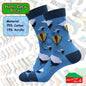 Happy Crew Socks Novelty Breathable Anti-Odour Men's Unisex UK 6-8.5 EU 39-42