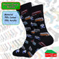 Happy Crew Socks Novelty Breathable Anti-Odour Men's Unisex UK 6-8.5 EU 39-42