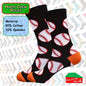 Happy Crew Socks Novelty Breathable Anti-Odour Men's Unisex UK 9-11 EU 43-46