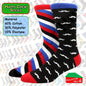 Happy Crew Socks Novelty Breathable Anti-Odour Men's Unisex UK 9-11 EU 43-46