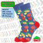 Happy Crew Socks Novelty Breathable Anti-Odour Men's Unisex UK 9-11 EU 43-46