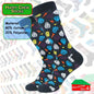 Happy Crew Socks Novelty Breathable Anti-Odour Men's Unisex UK 9-11 EU 43-46
