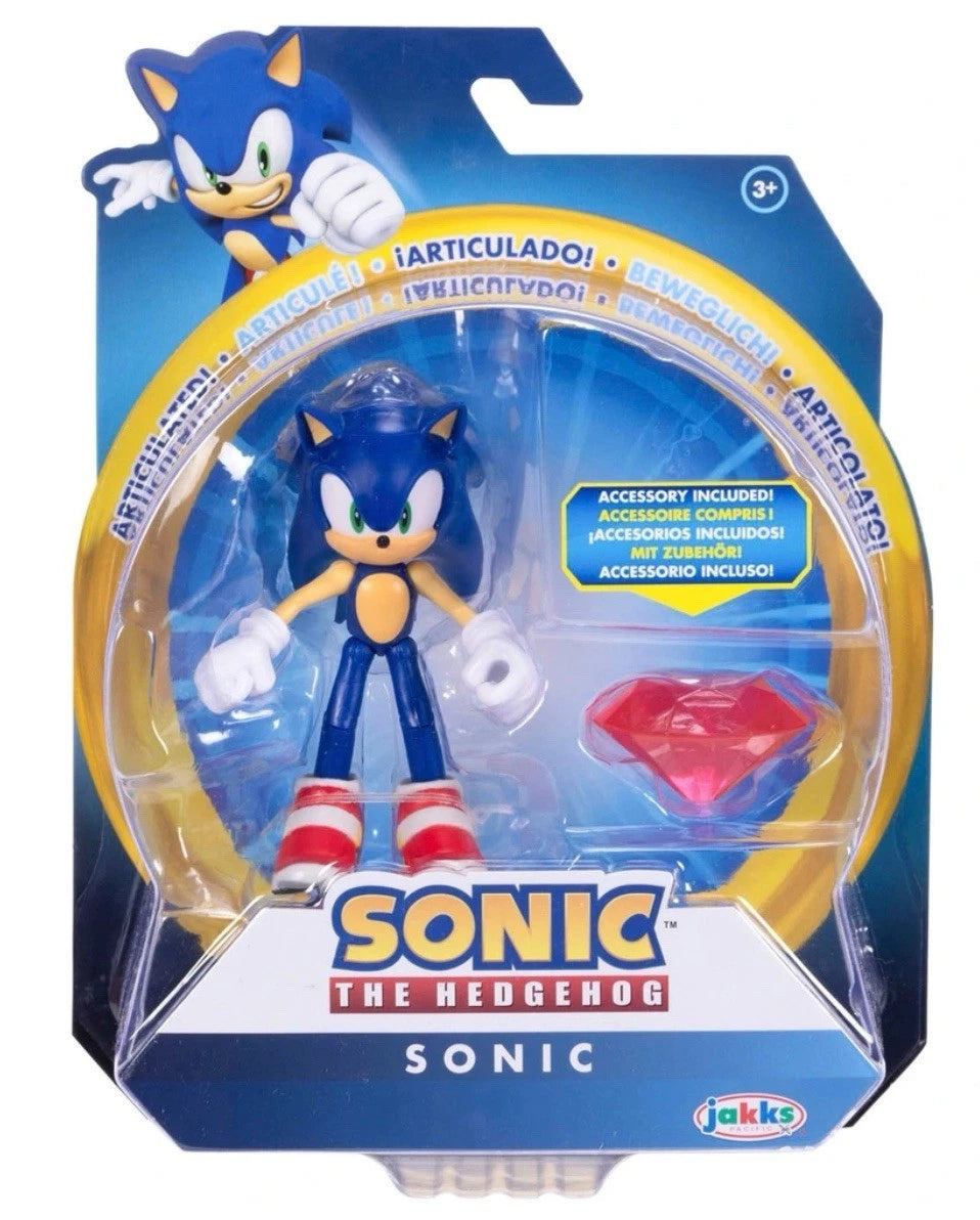 Sonic 4" Posable Figures with Accessories JAKKS Sonic the Hedgehog