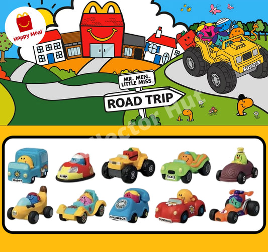 McDonalds Happy Meal Mr Men Little Miss Road Trip 2026 Toy Cars