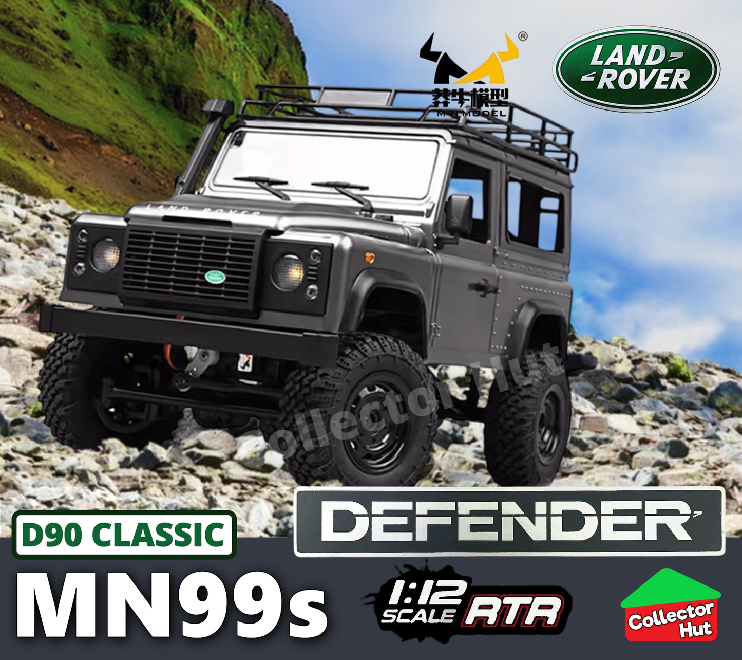 MN90 MN98 MN99S RC Truck 1:12 Scale Land Rover DEFENDER 90 Rock Crawler