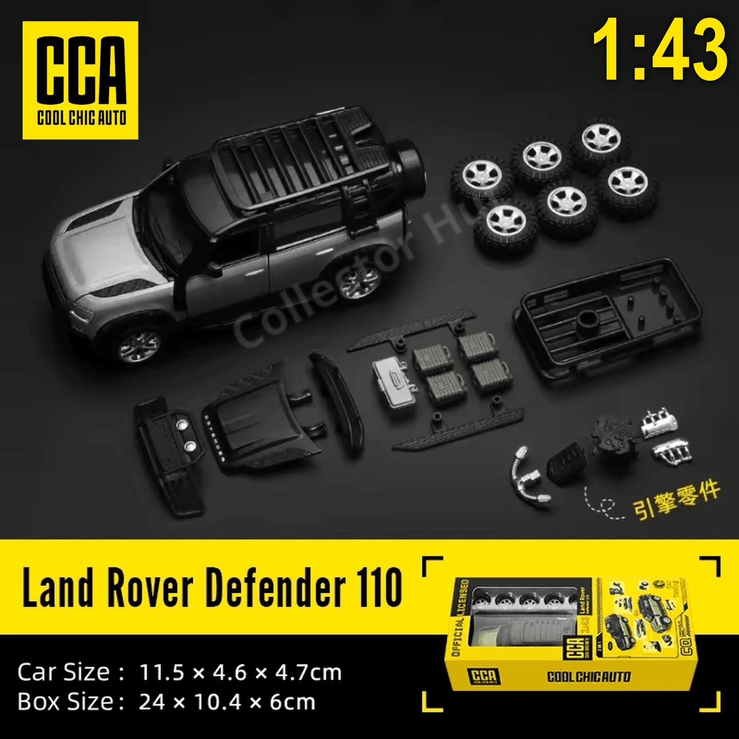 Land Rover Defender 110 1:43 Scale Official Customisable Model Kit CCA