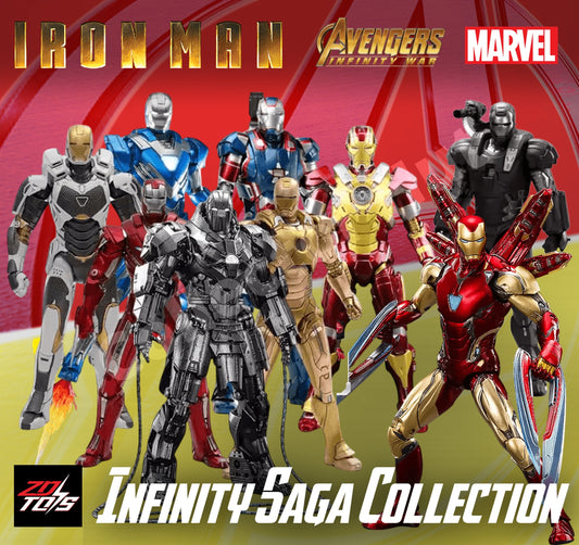 Iron Man Action Figures 1:10 Scale ZD Toys Wave 2 Marvel Avengers Infinity Saga